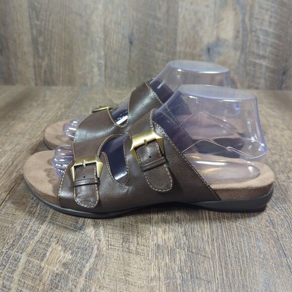 Natural Soul by Naturalizer Sandals Womens Size 8.5 M Brown Causal Comfort - Picture 8 of 15